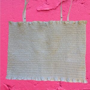 Express white juniors top.60% cotton.